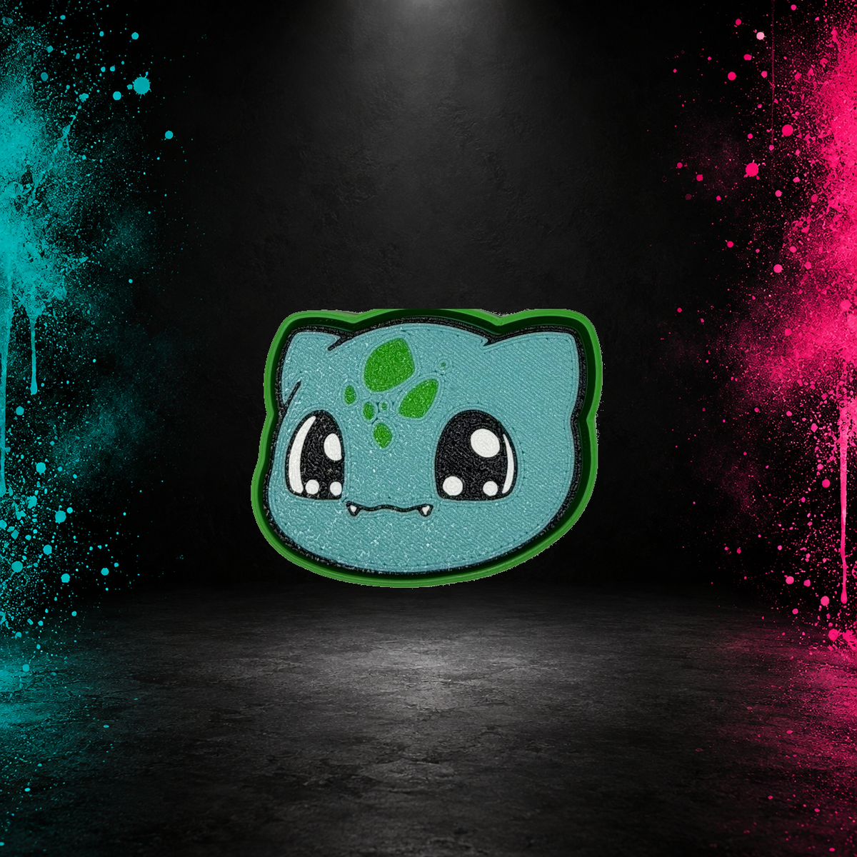 White and green Bulbasaur clicky clack keychain