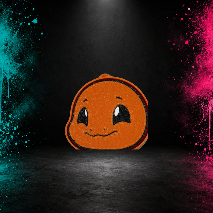 Orange Charmander clicky clack keychain